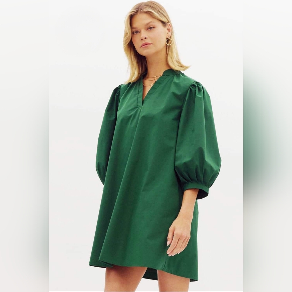 NEW Hunter Green Pocket Dress